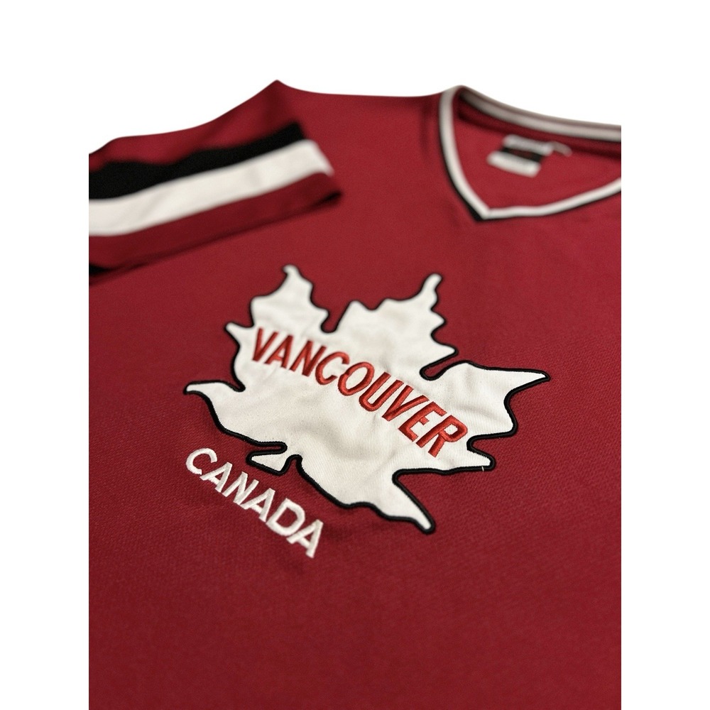 Vintage Vancouver Canada Hockey Jersey West Coast Red White Men's XL 90's - Picture 3 of 7